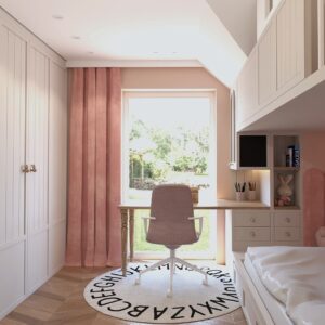 Pokój dla dziewczynki w odcieniach różu