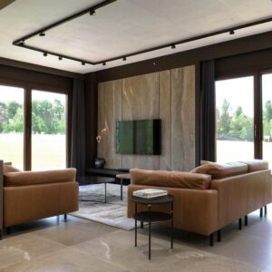 Strefa dzienna z elementami loftu