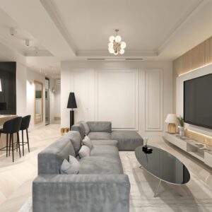 Część dzienna w stylu modern classic