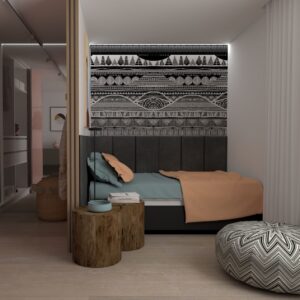 Pokój nastolatki w pastelowych kolorach