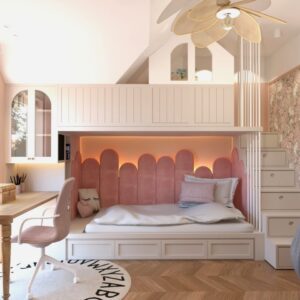 Pokój dla dziewczynki w odcieniach różu