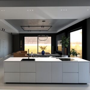 Minimalizm z akcentem w kolorze ziemistego oranżu